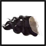 Body Wave Transparent Lace Frontal with Bleached Knots