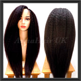 High Density Custom Made Kinky Straight Wig