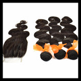 3 x 100g Bundles & Lace Closure - Brazilian Virgin Human Hair Deal - annahair