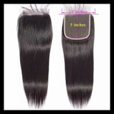 5" x 5" Lace Closure - Silky Straight Virgin Human Hair