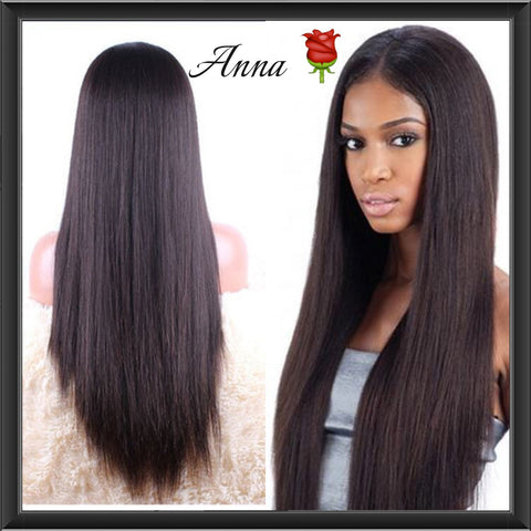 High Density Customised Silky Straight Wig - annahair