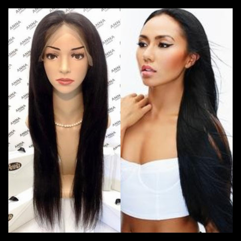 Lace Front Customised Silky Straight Wig – Anna Hair